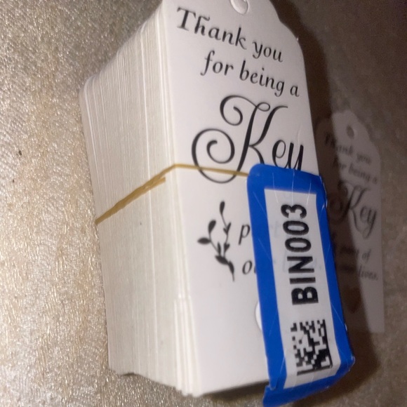 100 Thank You for being a Key part of our lives Wedding bride Craft card bundle - Picture 6 of 6